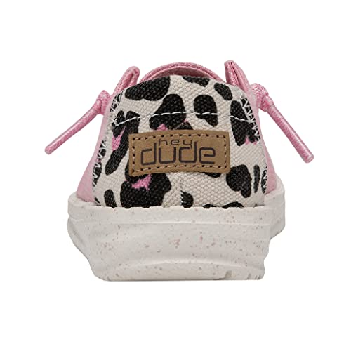 Image of HEYDUDE Girl's Wendy Toddler Loe Funk Bubblegum Size K7 | Girl's Shoes | Girl's Lace Up Loafers | Comfortable & Light-Weight