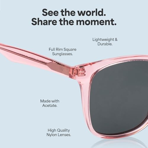 Image of John Jacobs | Polarized & UV Protection Sunglasses For Men & Women | Full Rim Round Small (Size-50) JJ S12432-C1