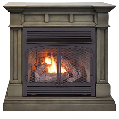 Duluth Forge Dual Fuel Ventless Gas Fireplace - 32,000 BTU, Model DFS-400R-2GR