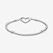 PANDORA Moments Heart Clasp Snake Chain Bracelet - Charm Bracelet for Women - Compatible Moments Charms - Sterling Silver - 7.5