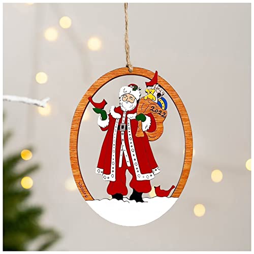 KAXIMON Árbol genealógico personalizado decoración de madera adornos de Navidad regalo corazón árbol familiar marco para Navidad familia hogar recuerdo Cover
