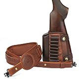 TOURBON PU Leather Rifle Sling 223 243 270 30-06 308 Ammo Ho...