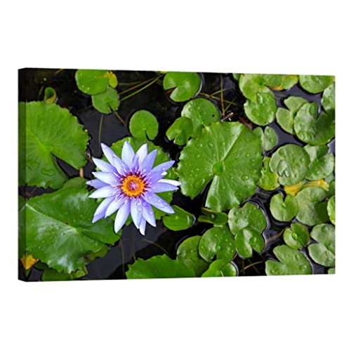Toile canvas painting flowers grand format salon lights in the dark