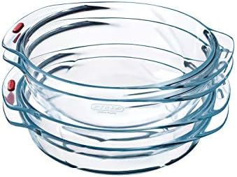 Pyrex Reflections - Irresistible Glass Cake Dish or Casserole Lid High Heat Resistant - Ø 24cm x H5.5cm - 1.9 Litre