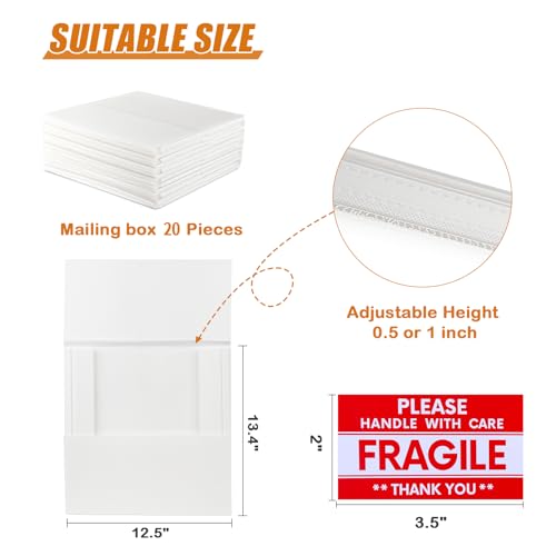 Vinyl Record LP Shipping Mailer Boxes, 12 Inch Vinyl Record Mailers, Sturdy LP Mailing Boxes, Easy to Fold and Fit Records for Packing, Shipping, Moving (12) - Thumbnail 7