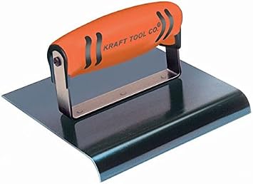 Kraft Tool CF595PF 1/4-Inch Radius Blue Steel Hand Edger with ProForm Handle, 9 x 6-Inch