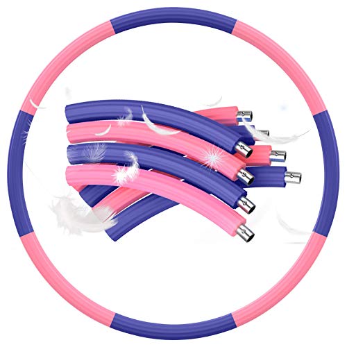 Yibaision Hoola Hoop for Adults, Weighted Hoola Hoop for Weight Loss, 2.7lb Upgrade Stainless Steel Hoola Hoops with Thicker Premium Foam, Fit for Soft Fitness Exercise Burning Fat Workout