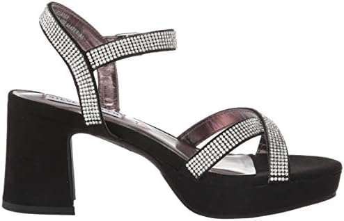 Steve Madden Girls Shoes Classy Heeled Sandal, Black, 4 US Unisex Big Kid | Image 5