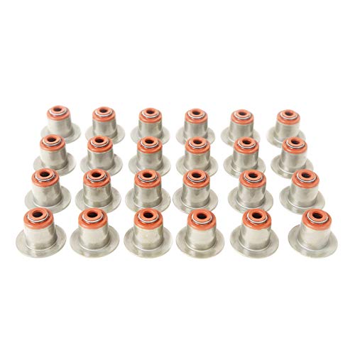 MPLUS SS72873-1 Valve Stem Seal Set Compatible with 95-12 for Ford/for Mazda/for Mercury 2.5L 3.0L DOHC 24V Duratec