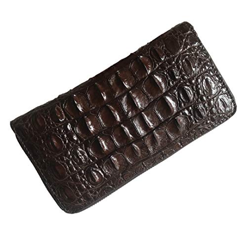 Men's Authentic Crocodile Skin Long Wallet Alligator Wallets Leather Card Holder Clutch Birthday Gift