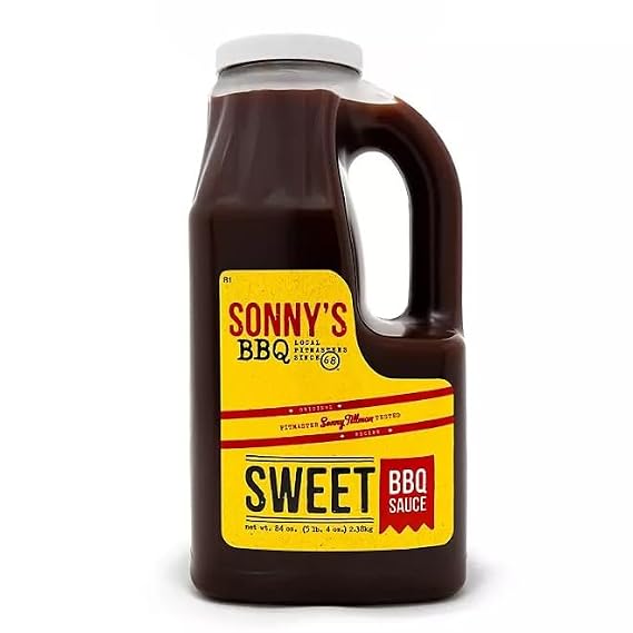 Sonny's Real Pit Bar-B-Q Sweet Bar-B-Q Sauce, 84 oz, Pack of 3 Authentic Sweet & Smoky Flavor, Perfect for Grilling, Marinating & Dipping