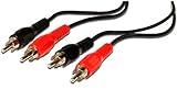10m Länge PremiumCord Cinch Kabel 10m, 2x Cinch RCA Stecker auf 2x Cinch RCA Stecker, Audio Video Verbindungskabel, Stereo , Für TV, Handys, MP3, HiFi, Farbe schwarz