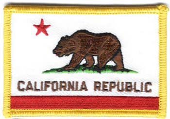 California - State Rectangular Patches