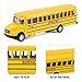 DUNRIOG 2 Pack Pull Back Bright Yellow School Bus Toys, 5.5