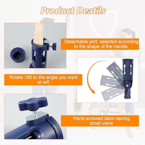 39 Zoll/1 m Teleskopstange Malerrolle, Farbroller mit Teleskopstange, Mehrwinkel-PinselverläNgerung für die Befestigung auf Standard-VerläNgerungsstangen, Hohe Decken