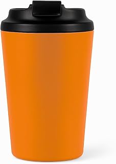 KitchEase Stainless Steel Anti Spill Travel Tumbler Mug for Hot Cold Coffee/Tea/Juice Fits in Car Holders, for Home, Offic... Price In India