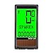 Produktbild HEWXWX Kabelgebundener Fahrradcomputer, Wasserdichter Multifunktions-Solarfahrrad-KilometerzäHler Mit Weckfunktion Und Speicher, LCD-Hintergrundbeleuchtung 5-Sprachen-Display FahrradzubehöR,Green