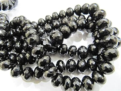 Rondelles spinelle noir en fil de 8-12mm pour un cadeau mémorable - 2