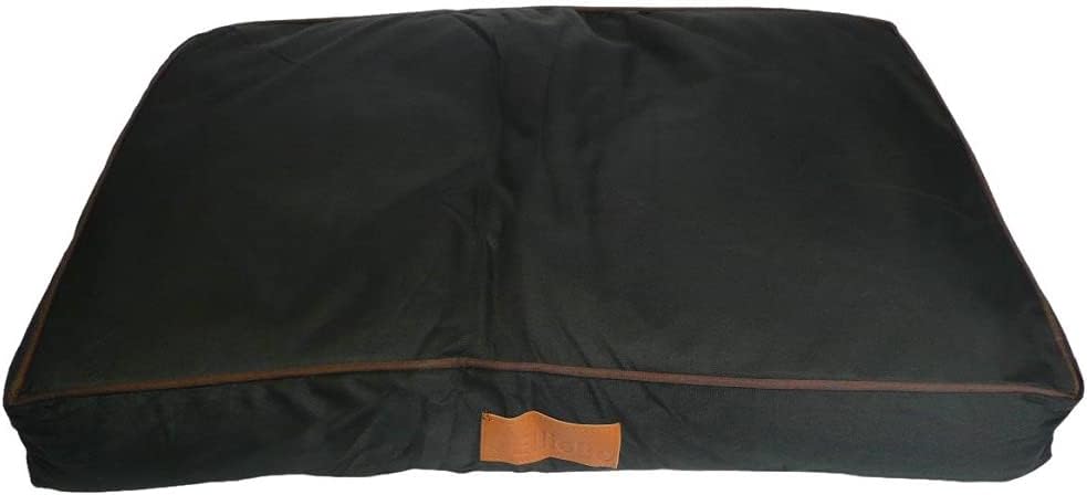 Ellie-Bo Large 36-inch Dog Bed – Black Waterproof