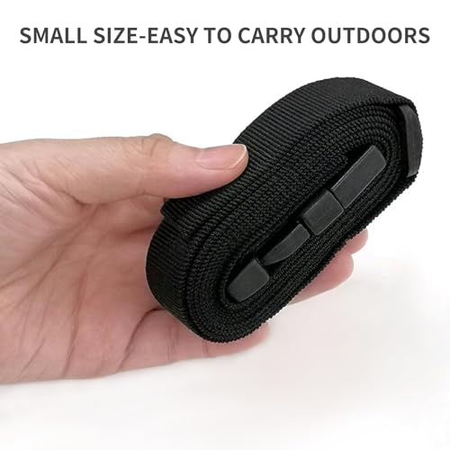 Image of Luggage Straps 48 inch x 1.2 inch Strap Buckle Packing Straps with Adjustable Clips, 1.2-Inch Belt Travel Belt 4 Pack,Black