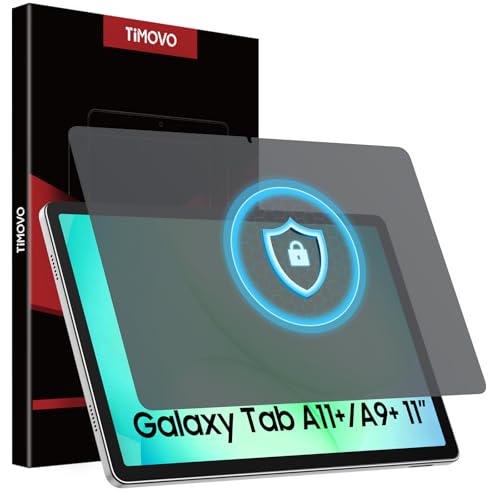 TiMOVO 1 Pcs Protection d'Écran d'Intimité pour Samsung Galaxy Tab A11 Plus/A9 Plus (2025/2023), Verre Trempé Anti-Espion pour Tablette Galaxy Tab A11+/A9+...