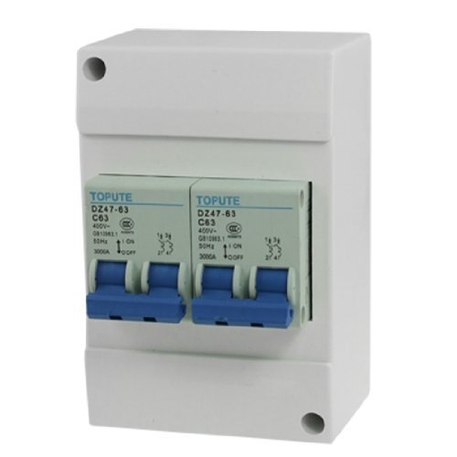 Disjoncteur DZ47-63 2P63A 400V : évitez les pannes électriques avec ce boîtier complet
