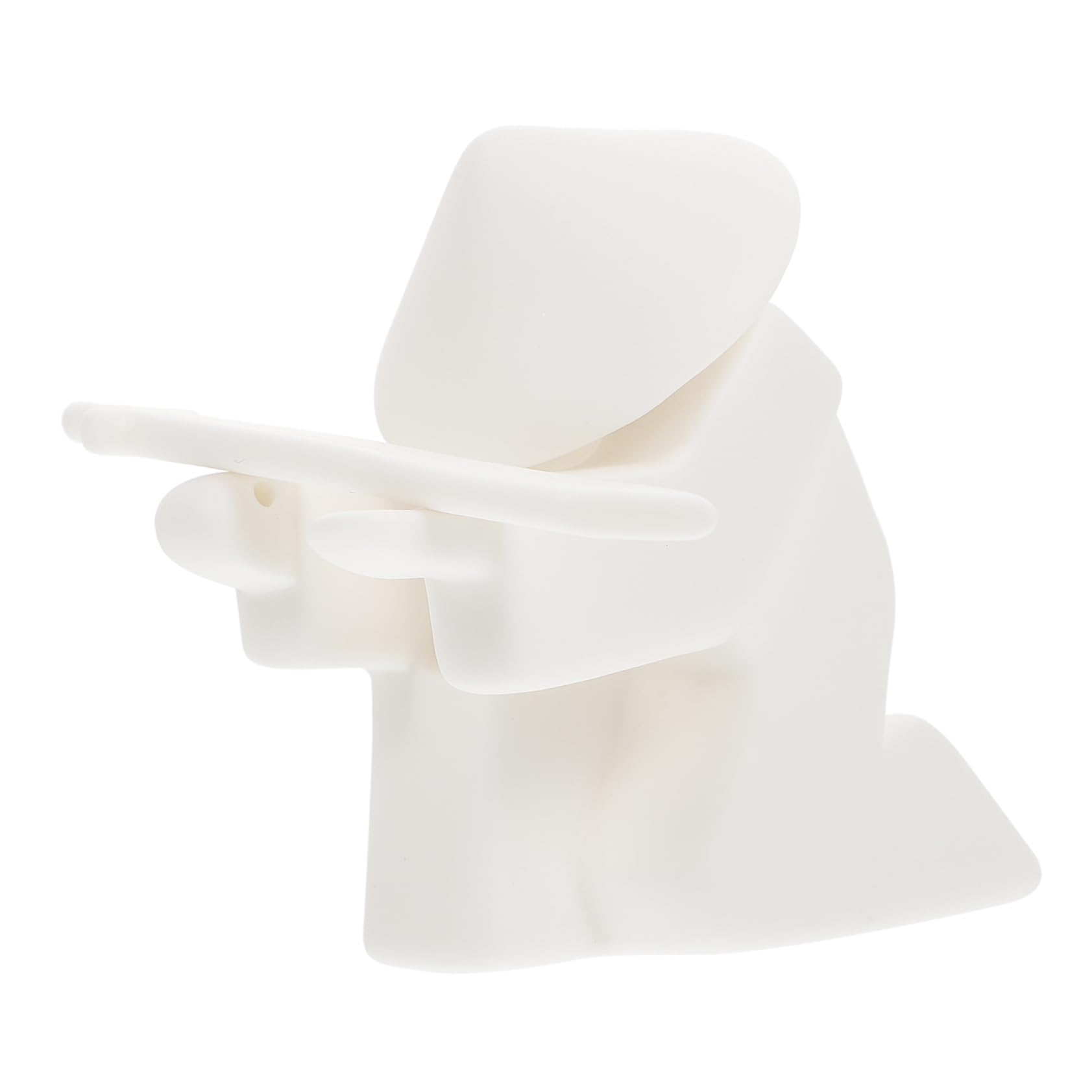 Soporte para Incienso Decorativo de Cerámica Blanco, 1 Juego
