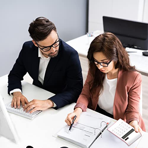 Pink Calculator, Upiho Pink Office Supplies And Accessories, 10 Digits Solar Battery Basic Office Calculator, Dual Power Desktop Calculator With Large Lcd Display, School Supplies #TOP4