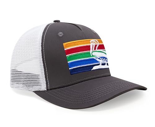 Image of International Tie City Hat for Men and Women, Adjustable Snapback Trucker Baseball Cap with Embroidered Patch