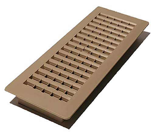 Decor Grates PL414-TA Floor Register, 4 x 14-Inch, Taupe