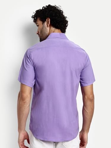 Image of GRECIILOOKS Men's Shirt - Summer Button Down Shirts || Half Sleeve Shirt for Man||Stylish Mens Casual Shirts||Formal and Comfort Rich Printed Shirt`s for Mens