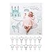 lulujo Babyâ€™s First Year Milestone Blanket and Card Set | 40in x 40in Something Magical