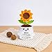 Imagen de MIFKLMV Girasol de Ganchillo Hechas a Mano