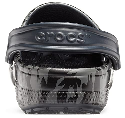Image of Crocs Unisex Adult Classic Printed Camo Clog, Black, 42 /43