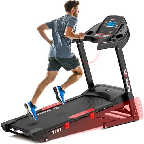 Folding Treadmill 4.0HP 15% Incline App 64 Programs