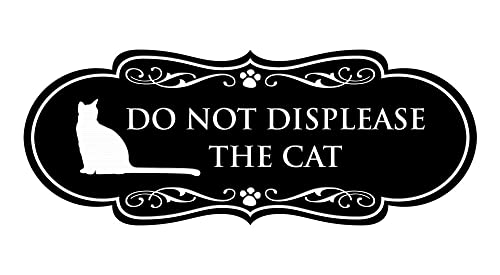 Designer Paws, Do Not Displease the Cat (Black) - Small