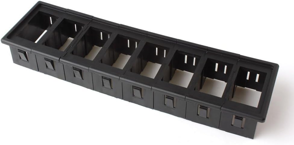 Rocker Switch Panel Housing Holder, Black ABS Plastic Durable Car Boat Rocker Switch Clip Panel Patrol Holder Housing for ARB Carling