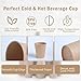 Lamosi 200 Pack 8 oz Kraft Paper Cups, Brown Disposable Paper Coffee Cups, Unbleached Paper Cups for Hot/Cold Beverage Party Home Office 3