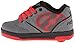 Heelys Kids Propel 2.0 Skate Shoe, Gray/Black/Red, 1 M US Little Kid