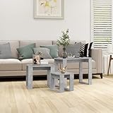 Design élégant : Avec leur finition gris béton, ces tables d'appoint apportent une esthétique moderne et raffinée à votre intérieur