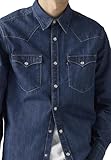Levis Barstow Western Standard Med Indigo - Flat Finish, Barstow Western Standard Med Indigo - Fini Mat pour des Hommes, Lower Haight,