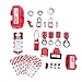 Asixxsix Lockout Tagout Kit, Heavy Duty Nylon Material OSHA Compliance with Universal Electrical Clamp Group Lockout Hasps for Industrial Safety Compliance