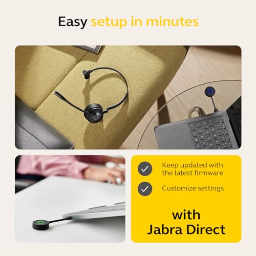 image for Jabra Engage 55 SE (Second Edition) Single-Ear Wireless Headset w/Link