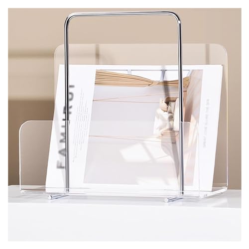 Porte-brochures mural en acrylique transparent, support magazines et livres