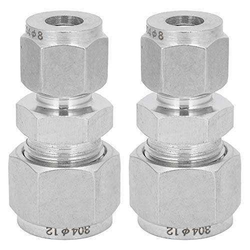 Adaptador de encaixe de tubo de design de parafuso rápido 2 peças, adaptador reto de conector de vir