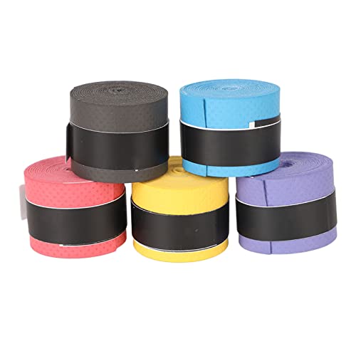 Cinta de Agarre para Raqueta de Tenis, 60 Piezas Cinta de Agarre para Raqueta de Tenis Banda para el Sudor de Raqueta de Bádminton PU Suave para Gimnasio Deportivo