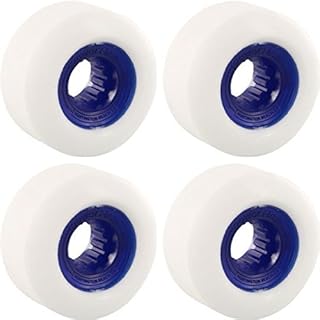 Powerflex Skateboards Gumball White / Blue Skateboard Wheels - 60mm 83b (Set of 4)