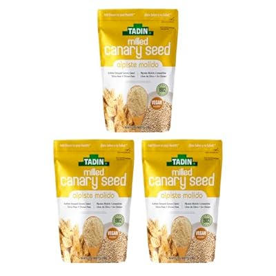 Ground Canary Seed 100% Natural Dietary Supplement for Human Consumption (3 P...