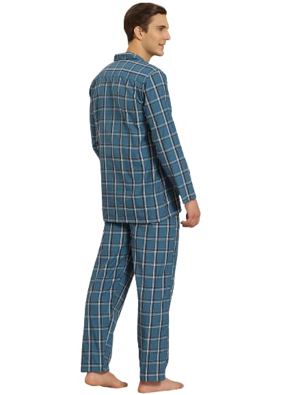 Image of SOJANYA (Since 1958 Men's Cotton Checked Nightsuit Set
