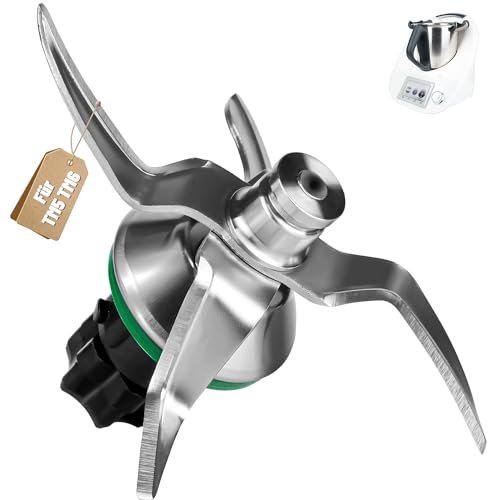 LUNEKUCK TM5 Messer für Thermomix TM5 TM6 Ersatzmesser für Vorwerk Thermomix TM5 Mixmesser mit Dichtring Edelstahlmesser...